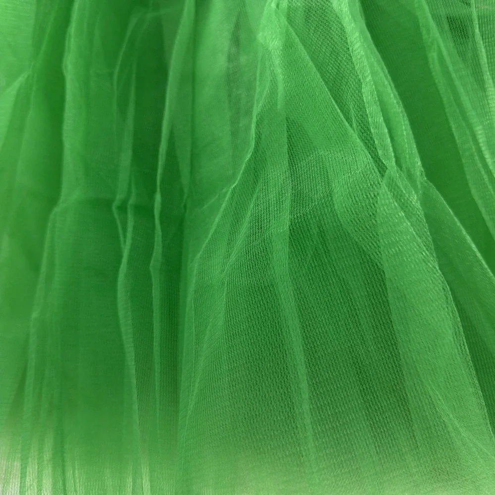 N/A green tulle